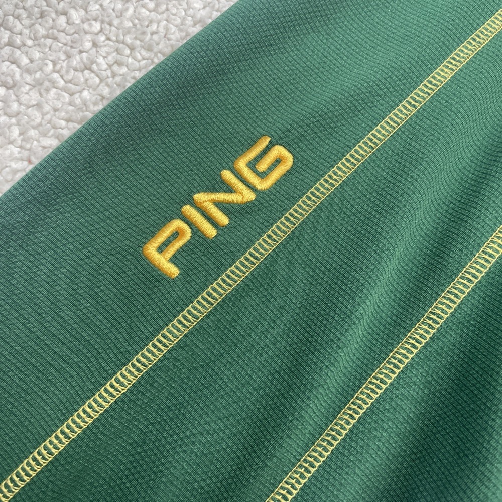 PING Pullover Mens L Green SensorCool Quarter Zip Golf Performance Long Sleeve - Picture 6 of 9